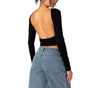 NWT Edikted Haven Open Back Top